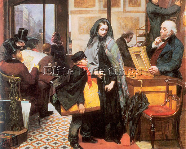 BRITISH OSBORN EMILY MARY ENGLISH 1834 1893 ARTIST PAINTING HANDMADE OIL CANVAS