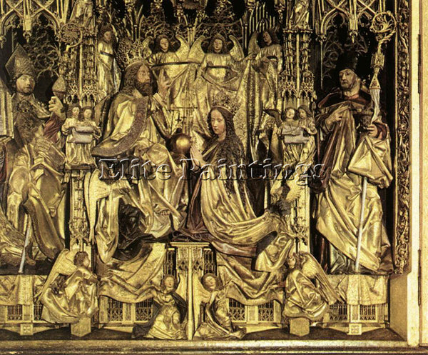 MICHAEL PACHER CORONATION OF THE VIRGIN ARTIST PAINTING REPRODUCTION HANDMADE