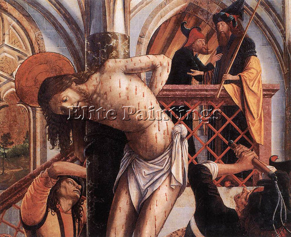 MICHAEL PACHER FLAGELLATION ARTIST PAINTING REPRODUCTION HANDMADE OIL CANVAS ART