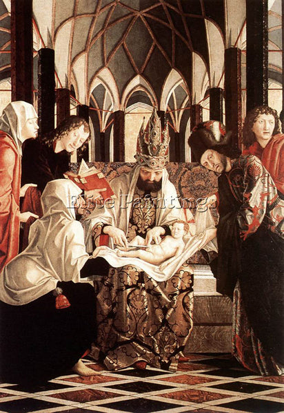 MICHAEL PACHER ST WOLFGANG ALTARPIECE CIRCUMCISION ARTIST PAINTING REPRODUCTION
