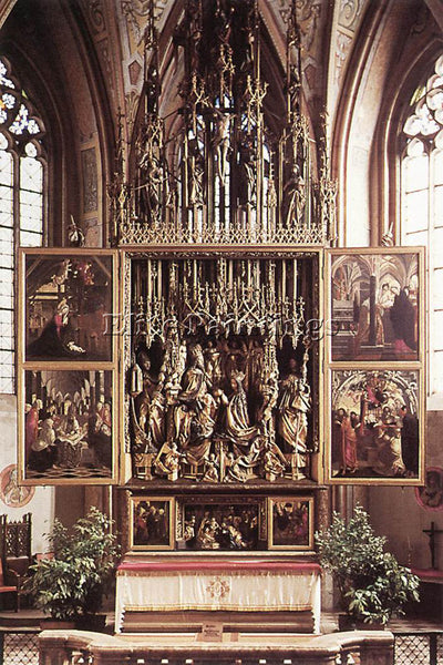 MICHAEL PACHER ST WOLFGANG ALTARPIECE ARTIST PAINTING REPRODUCTION HANDMADE OIL