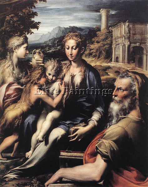 PARMIGIANINO MADONNA AND CHILD WITH SAINTS 1530 ARTIST PAINTING REPRODUCTION OIL