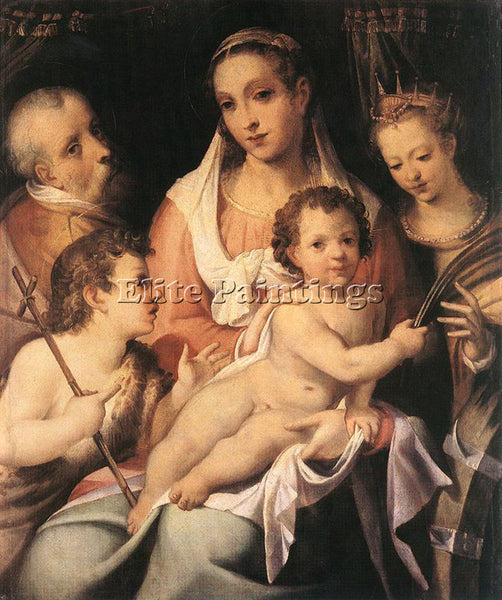 PASSEROTTI HOLY FAMILY WITH INFANT ST JOHN BAPTIST AND ST CATHERINE ALEXANDRIA