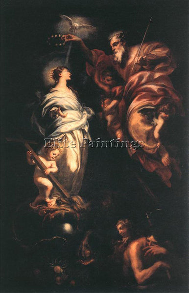 DOMENICO PIOLA IMMACULATE CONCEPTION ARTIST PAINTING REPRODUCTION HANDMADE OIL