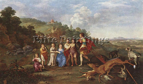 POELENBURGH CHILDREN FREDERICK V PRINCE ELECTOR PFALZ AND KING BOHEMIA PAINTING