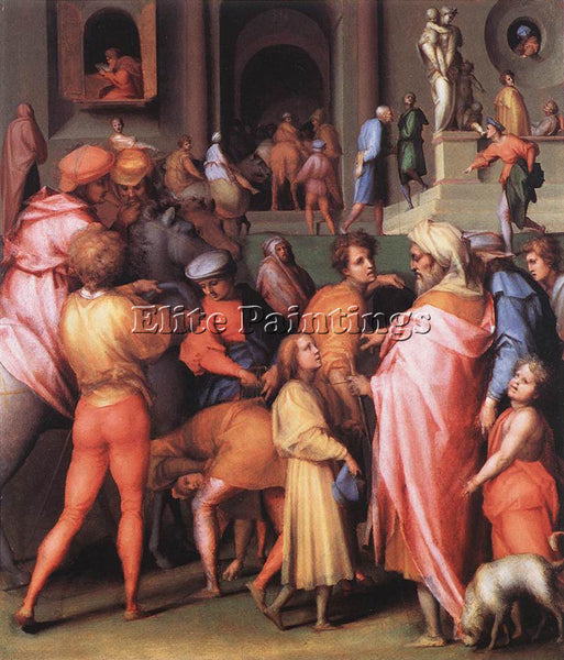 JACOPO PONTORMO JOSEPH BEING SOLD TO POTIPHAR ARTIST PAINTING REPRODUCTION OIL