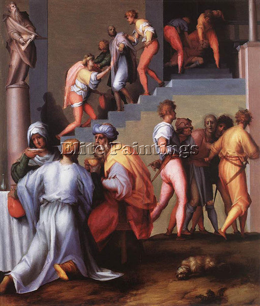 JACOPO PONTORMO PUNISHMENT OF THE BAKER ARTIST PAINTING REPRODUCTION HANDMADE