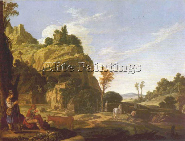 PYNAS JACOB LANDSCAPE WITH MERCURY AND BATTUS 1618 ARTIST PAINTING REPRODUCTION