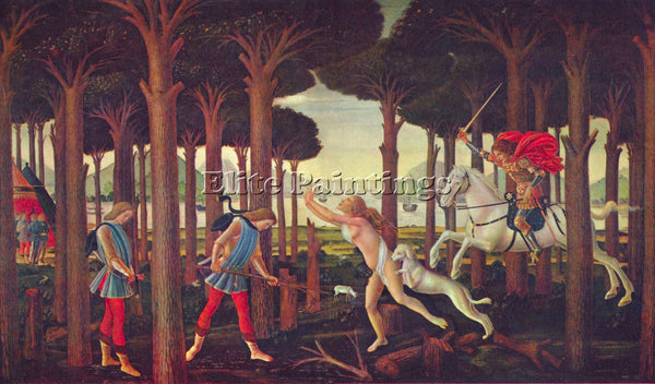 BOTTICELLI PAINTINGS ON BOCCACCIO S DECAMERON FIRST EPISODE ARTIST PAINTING OIL