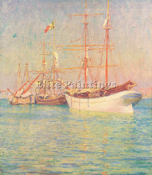 AMERICAN PALMER WALTER LAUNT AMERICAN 1854 1932 2 ARTIST PAINTING REPRODUCTION