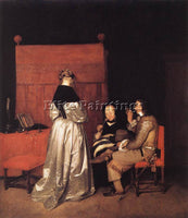 GERARD TER BORCH PATERNAL ADMONITION ARTIST PAINTING REPRODUCTION HANDMADE OIL
