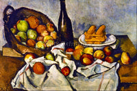 CEZANNE APPLE BASKET ARTIST PAINTING REPRODUCTION HANDMADE OIL CANVAS REPRO WALL