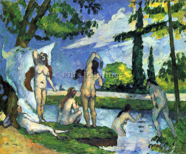 CEZANNE BATHERS 4 ARTIST PAINTING REPRODUCTION HANDMADE CANVAS REPRO WALL DECO