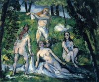 CEZANNE BATHERS ARTIST PAINTING REPRODUCTION HANDMADE CANVAS REPRO WALL  DECO