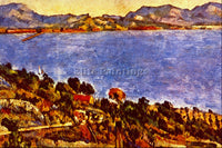 CEZANNE GULF OF MARSEILLE ARTIST PAINTING REPRODUCTION HANDMADE OIL CANVAS REPRO