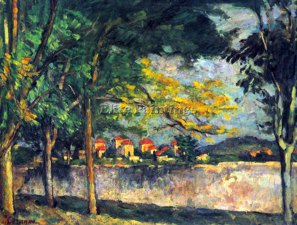CEZANNE INTO STREET ARTIST PAINTING REPRODUCTION HANDMADE CANVAS REPRO WALL DECO