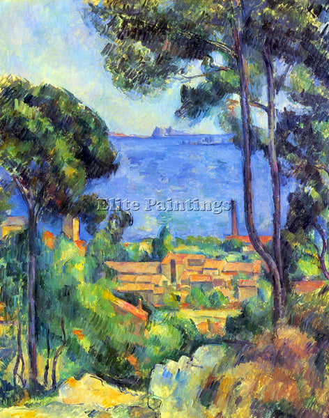CEZANNE LAND SCAPE ARTIST PAINTING REPRODUCTION HANDMADE CANVAS REPRO WALL DECO
