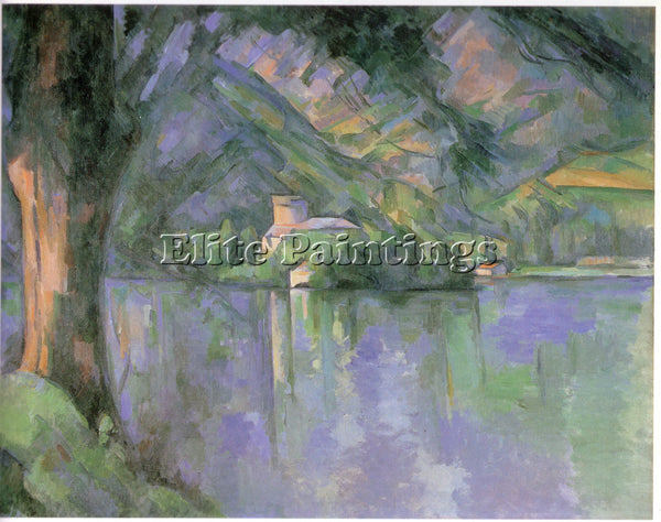 CEZANNE LE LAC D ANNECY 1896 ARTIST PAINTING REPRODUCTION HANDMADE CANVAS REPRO