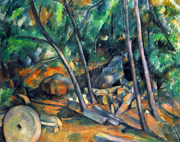 CEZANNE MILL STONE ARTIST PAINTING REPRODUCTION HANDMADE CANVAS REPRO WALL DECO