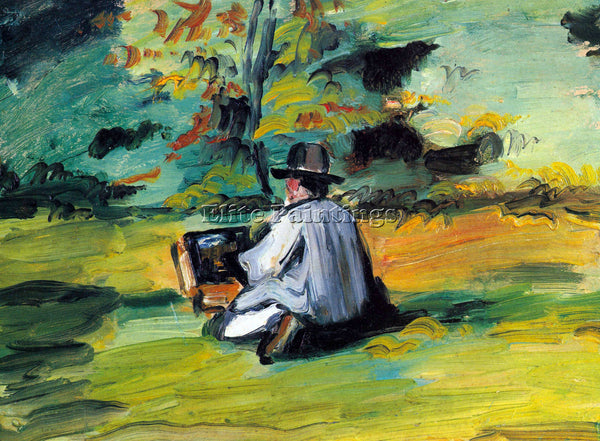 CEZANNE PAINTER AT WORK 2 ARTIST PAINTING REPRODUCTION HANDMADE OIL CANVAS REPRO
