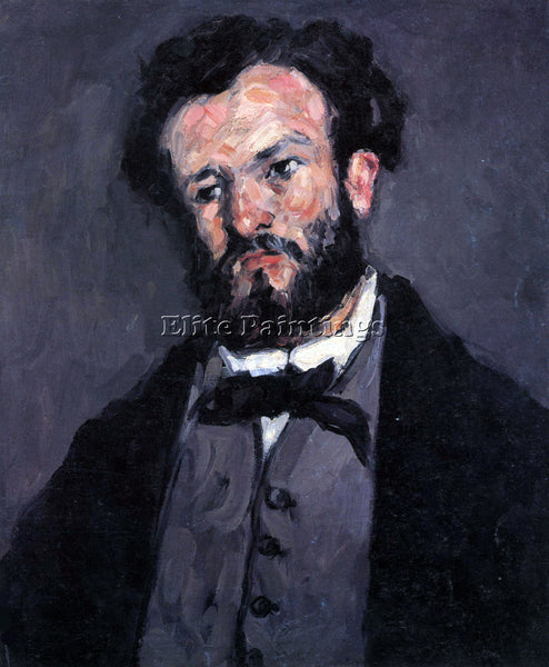 CEZANNE PORTRAIT OF ANTONY VALABREGUE ARTIST PAINTING REPRODUCTION HANDMADE OIL