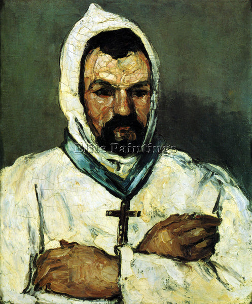 CEZANNE PORTRAIT OF UNCLE DOMINIQUE AS A MONK ARTIST PAINTING REPRODUCTION OIL