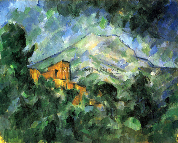 CEZANNE ST VICTOIRE AND CHATEAU NOIR ARTIST PAINTING REPRODUCTION HANDMADE OIL