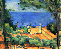 CEZANNE L ESTAQUE WITH RED ROOFS ARTIST PAINTING REPRODUCTION HANDMADE OIL REPRO