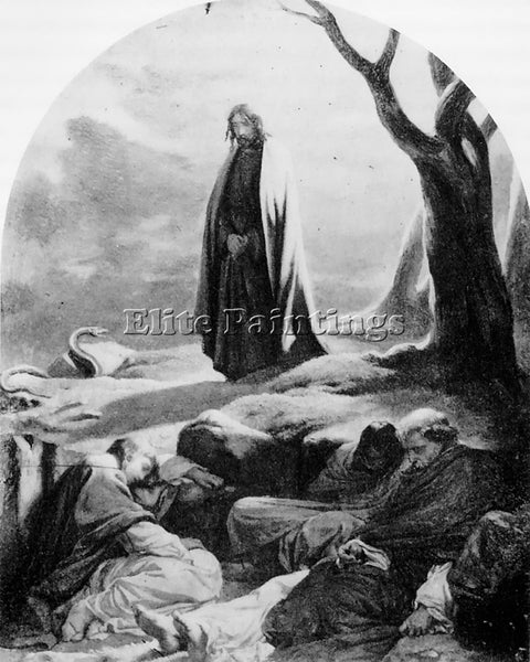 PAUL DELAROCHE CHRIST IN THE GARDEN OF GETHSEMANE 1846 ARTIST PAINTING HANDMADE