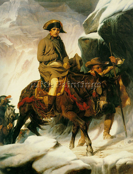 PAUL DELAROCHE NAPOLEAN CROSSING THE ALPS 1850 ARTIST PAINTING REPRODUCTION OIL