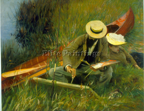 SARGENT PAUL HELIEU BY SARGENT ARTIST PAINTING REPRODUCTION HANDMADE OIL CANVAS