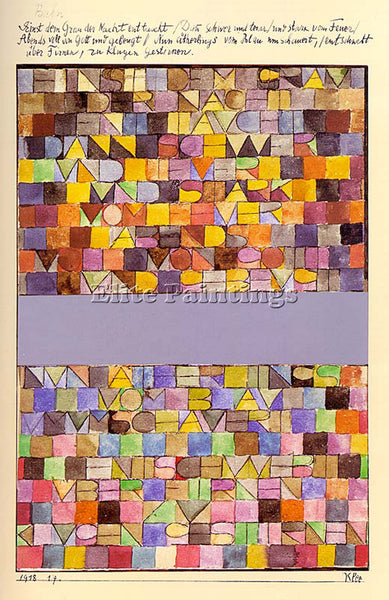 PAUL KLEE KLEE53 ARTIST PAINTING REPRODUCTION HANDMADE OIL CANVAS REPRO WALL ART