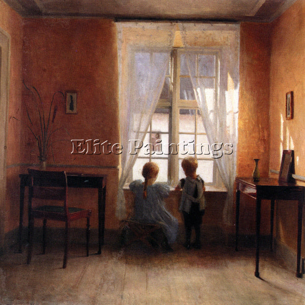 PETER ILSTED PEDER VILHELM ILSTED VED VINDUET A THE WINDOW ARTIST PAINTING REPRO