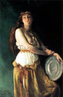 AMERICAN PELL ELLA FERRIS 1846 TO 1922 SALOME 51 BY 38IN ARTIST PAINTING CANVAS
