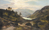 SIDNEY RICHARD PERCY THE PATH DOWN TO THE LAKE NORTH WALES ARTIST PAINTING REPRO