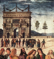 PIETRO PERUGINO CHRIST HANDING THE KEYS TO ST PETER 1481 2 DETAIL2 REPRODUCTION