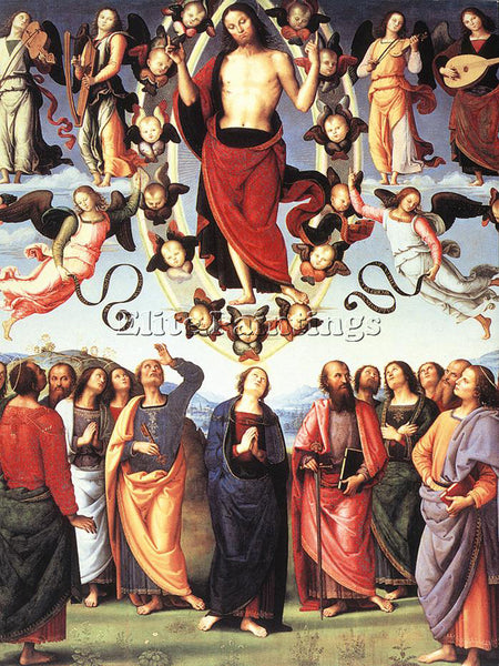PIETRO PERUGINO THE ASCENSION OF CHRIST ARTIST PAINTING REPRODUCTION HANDMADE