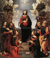 PIERO DI COSIMO IMMACULATE CONCEPTION WITH SAINTS C1505 ARTIST PAINTING HANDMADE