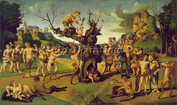 PIERO DI COSIMO THE DISCOVERY OF HONEY C1505 10 ARTIST PAINTING REPRODUCTION OIL