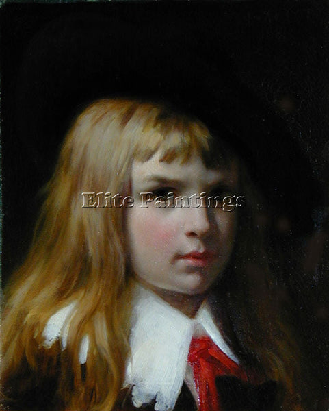 PIERRE-AUGUSTE COT A LITTLE LORD FLAUNTELROY ARTIST PAINTING HANDMADE OIL CANVAS