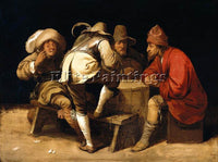 PIETER JANSZ QUAST SOLDIERS GAMBLING WITH DICE ARTIST PAINTING REPRODUCTION OIL