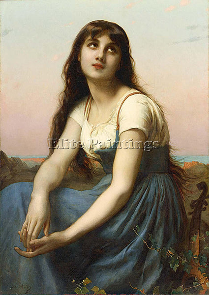 ETIENNE ADOLPHE PIOT PIOT ETIENNE ADOLPHE A YOUNG BEAUTY ARTIST PAINTING CANVAS