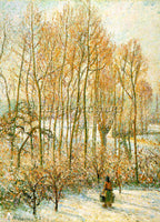 CAMILLE PISSARRO MORNING SUNLIGHT ON THE SNOW ERAGNY SUR EPTE 1895 REPRODUCTION