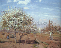 CAMILLE PISSARRO ORCHARD IN BLOOM AT LOUVECIENNES ARTIST PAINTING REPRODUCTION