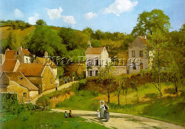 CAMILLE PISSARRO THE HERMITAGE AT PONTOISE ARTIST PAINTING REPRODUCTION HANDMADE