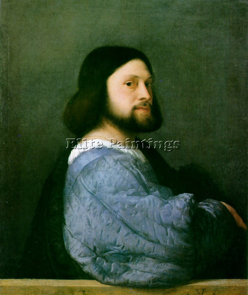 TITIAN PORTRAIT ARIOSTO ARTIST PAINTING REPRODUCTION HANDMADE CANVAS REPRO WALL