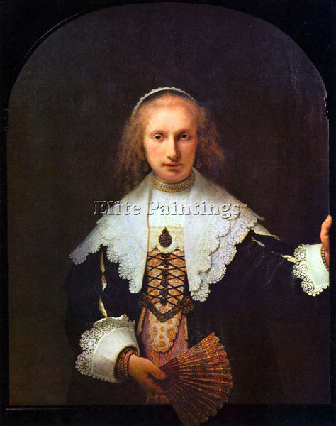 REMBRANDT PORTRAIT OF AGATHA BAS ARTIST PAINTING REPRODUCTION HANDMADE OIL REPRO