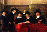 REMBRANDT PORTRAIT OF CHAIRMAN OF THE CLOTH MAKERS GUILD ARTIST PAINTING CANVAS