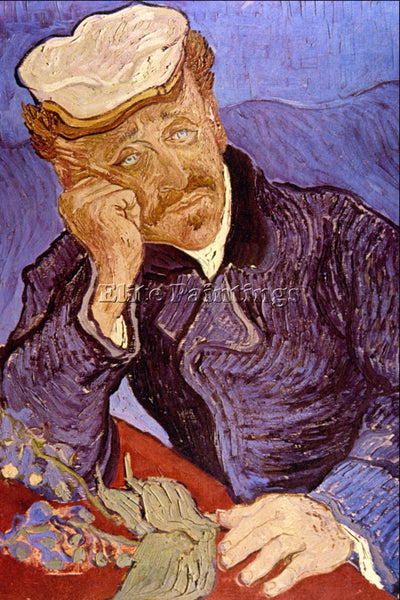 VAN GOGH PORTRAIT OF DR GACHET ARTIST PAINTING REPRODUCTION HANDMADE OIL CANVAS