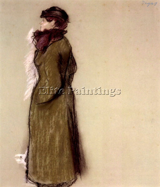 DEGAS PORTRAIT OF ELLEN ANDREE ARTIST PAINTING REPRODUCTION HANDMADE OIL CANVAS